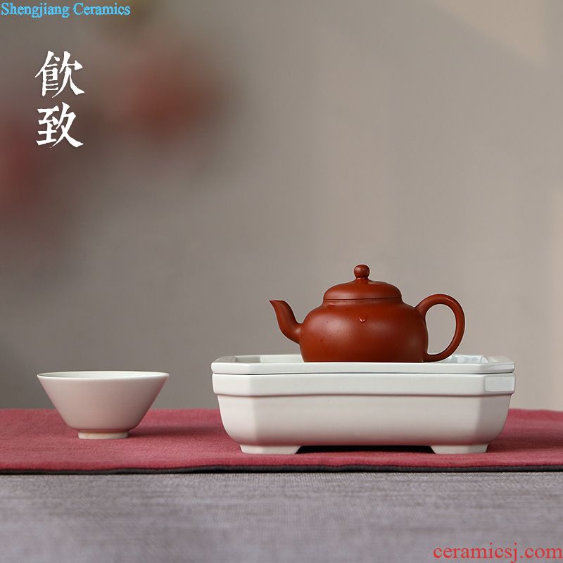 Drink to hand-painted porcelain fair yongle sweet white glazed ceramic tea cup white points home and pour tea cups small sea