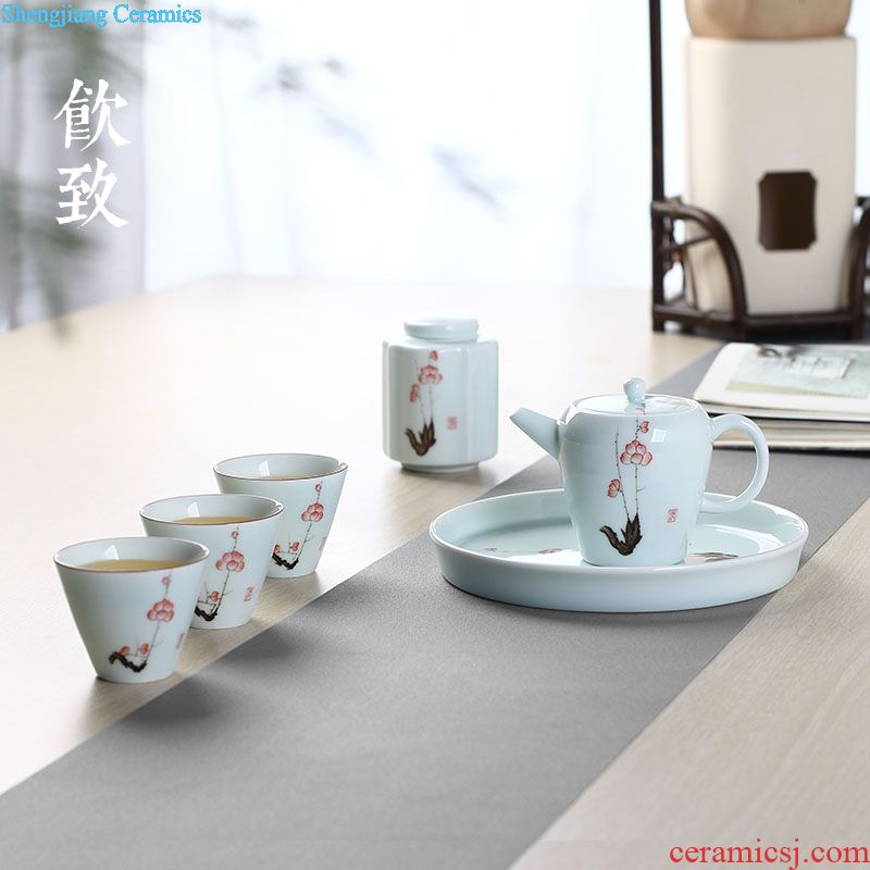 Drink to Jingdezhen kiln porcelain ceramic cups sample tea cup single cup tea cup size master cup by hand