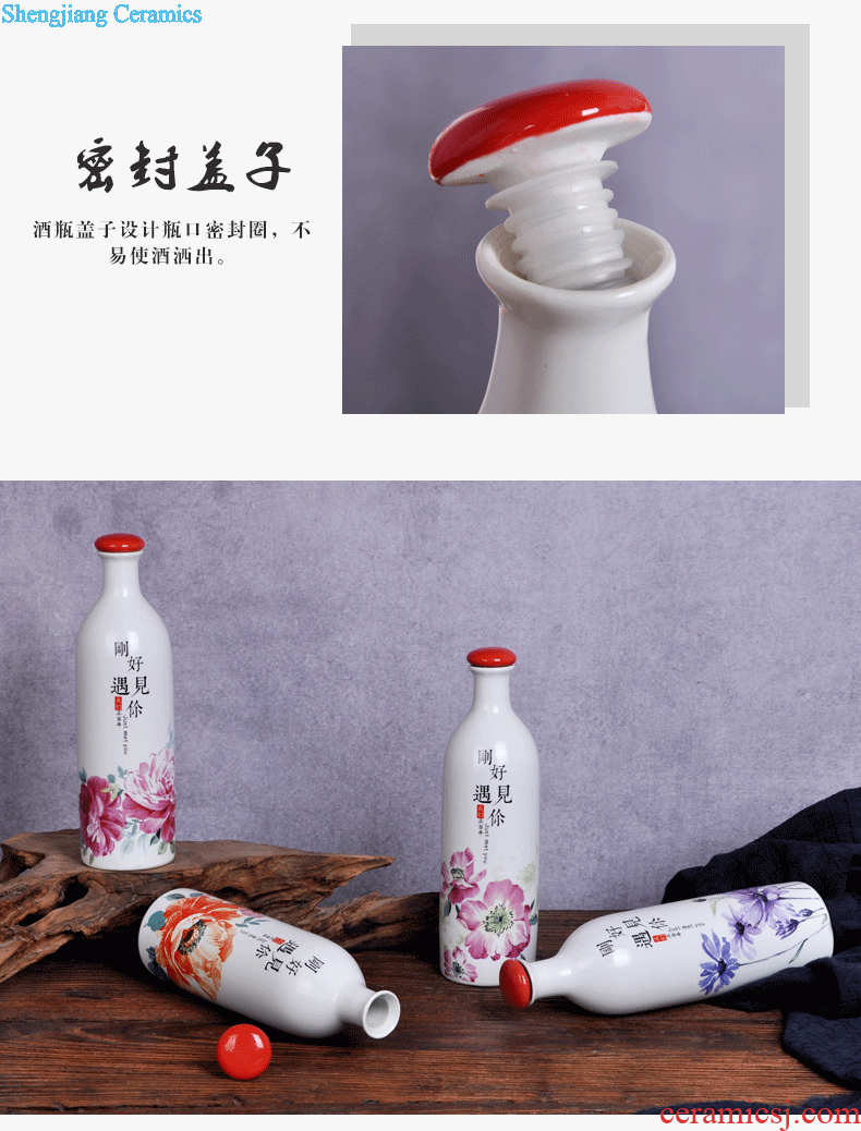 Jingdezhen ceramic high white pickle jars pickle jar sealed storage tank cover altar altar sichuan pickles pickled egg cylinder double