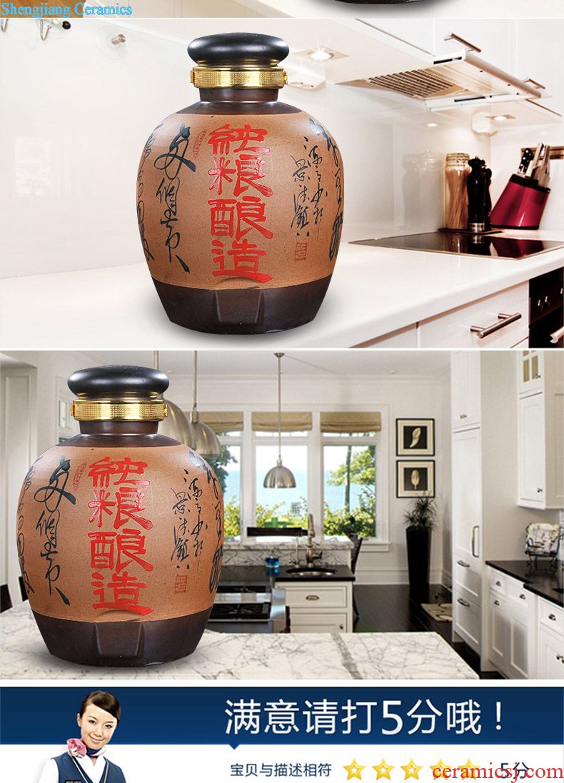 Substandard goods inventory/ceramic bottle home 1 catty 3 kg 5 jins of 10 jins gourd liquor sealing it jar