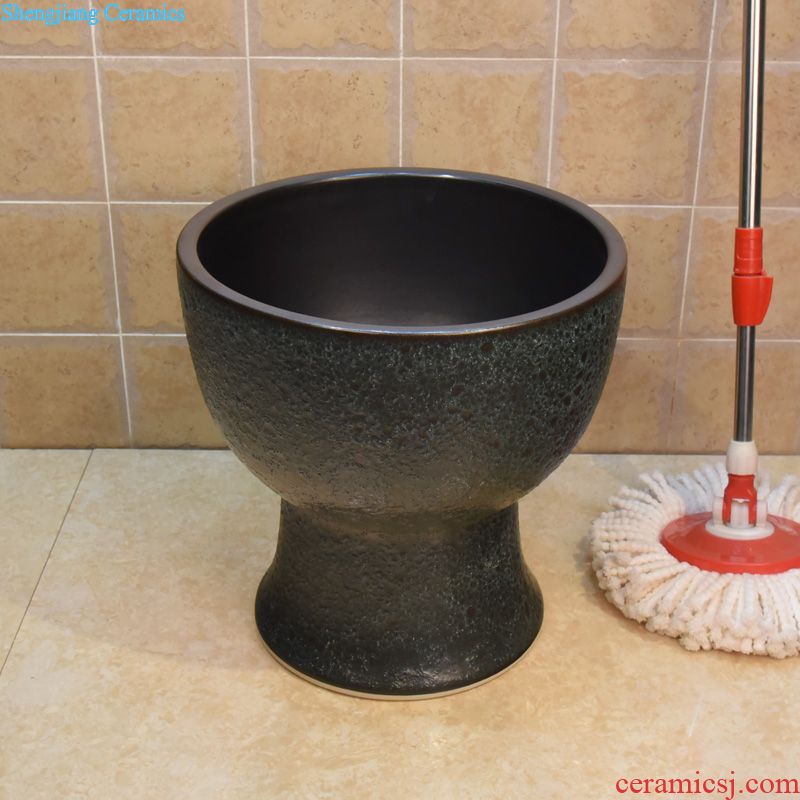 JingYuXuan mop bucket of jingdezhen ceramic art mop mop pool pool pool sewage pool under brown coils