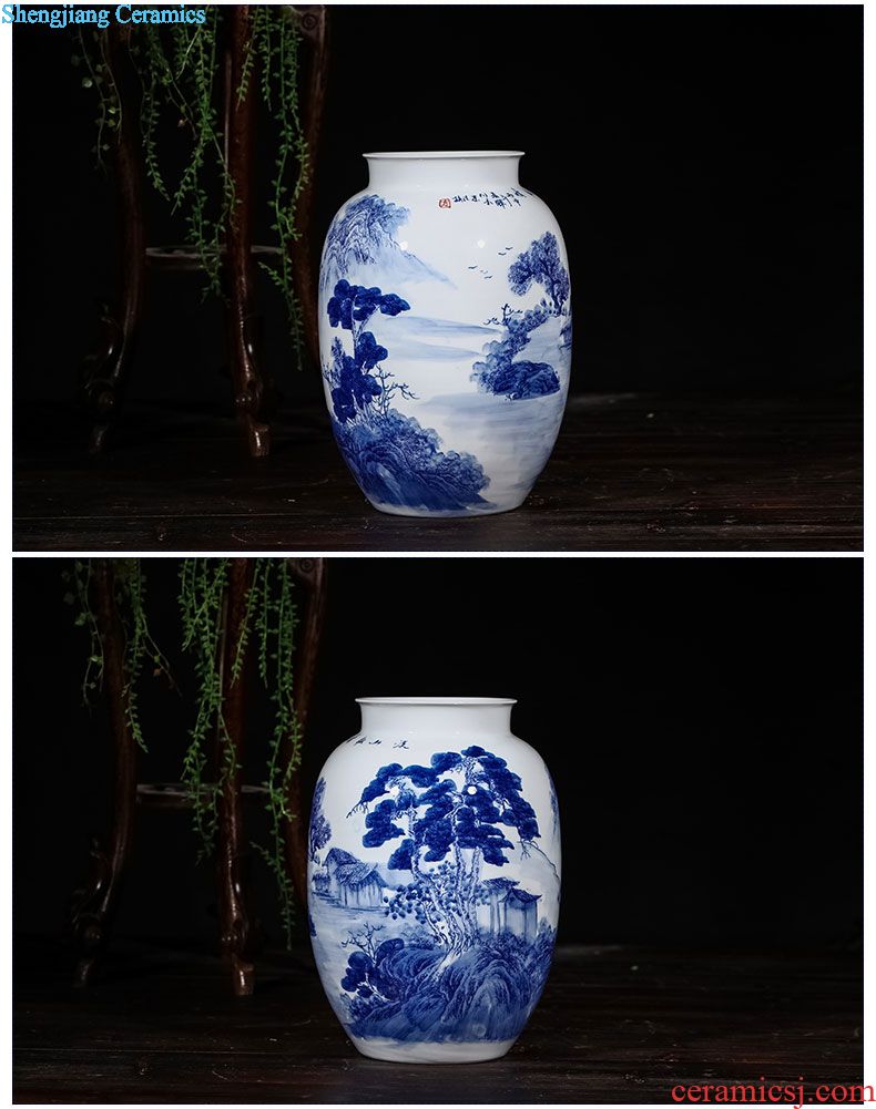 Jingdezhen ceramics porcelain stool teahouse tea house furnishing articles household adornment tea drum stool ornaments