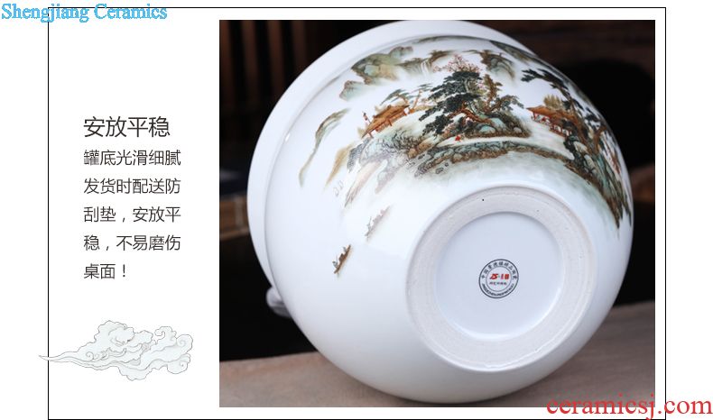 Jingdezhen ceramics european-style peony stool home furnishing articles of handicraft adornment fashion arts and crafts