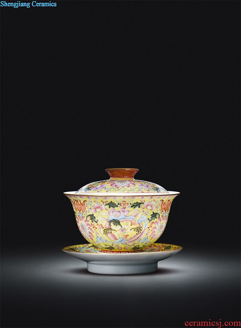 JingJun jingdezhen ceramics pure manual hand-drawn characters blue-and-white kung fu tea sample tea cup noggin masters cup