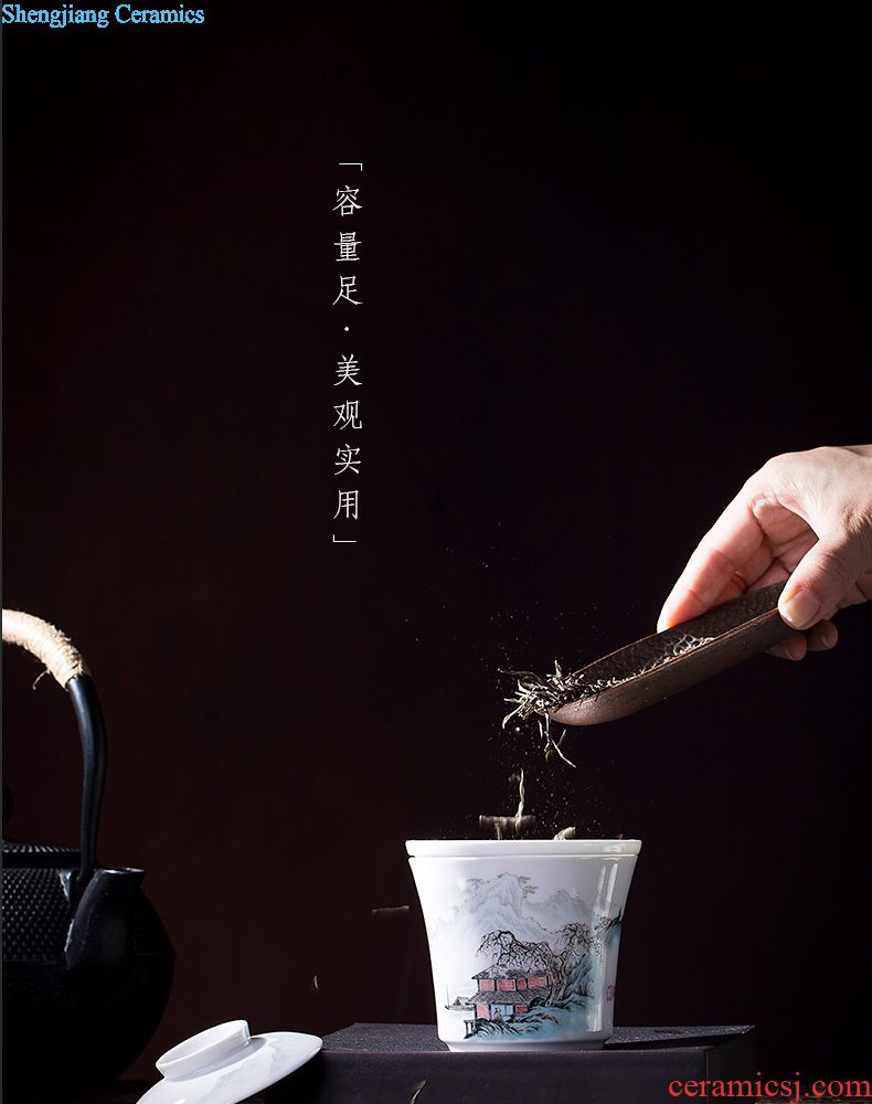 Santa jingdezhen ceramic hand-painted sweet dragon tea pot and enamel POTS kung fu tea tea accessories warehouse inventory