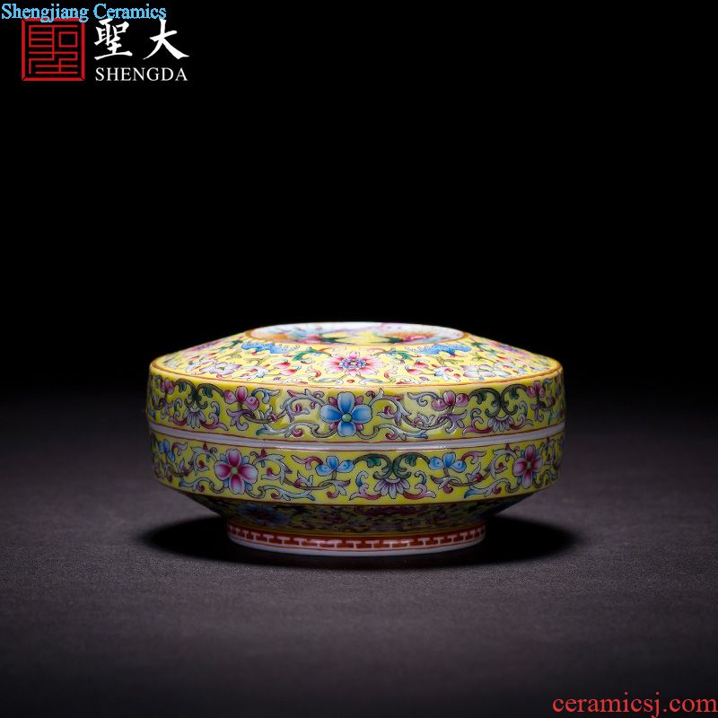 The big butterfly hand-painted ceramic tea bowl MeiWen snacks fruit bowl full manual jingdezhen blue and white ice tea with zero
