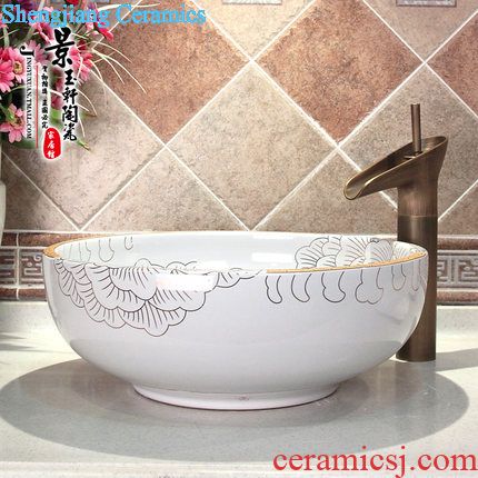 JingYuXuan jingdezhen ceramic lavatory basin basin sink art stage latino single basin