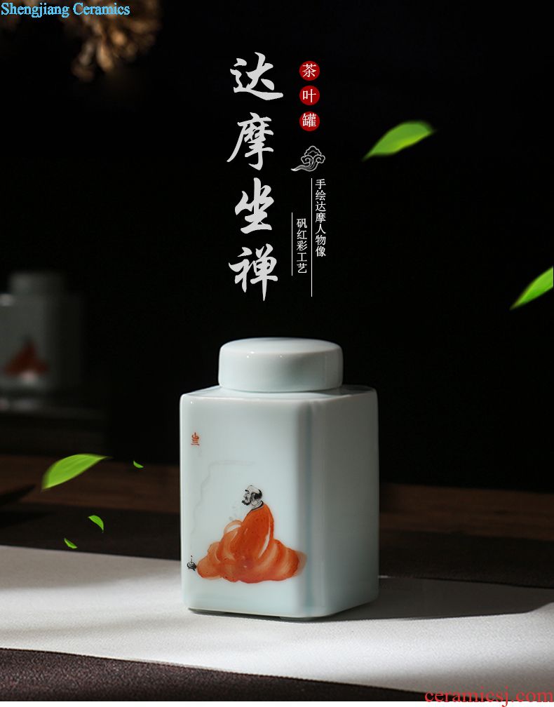 Jingdezhen ceramic tea ware kung fu tea set teacups hand-painted powder enamel sample tea cup masters cup by hand