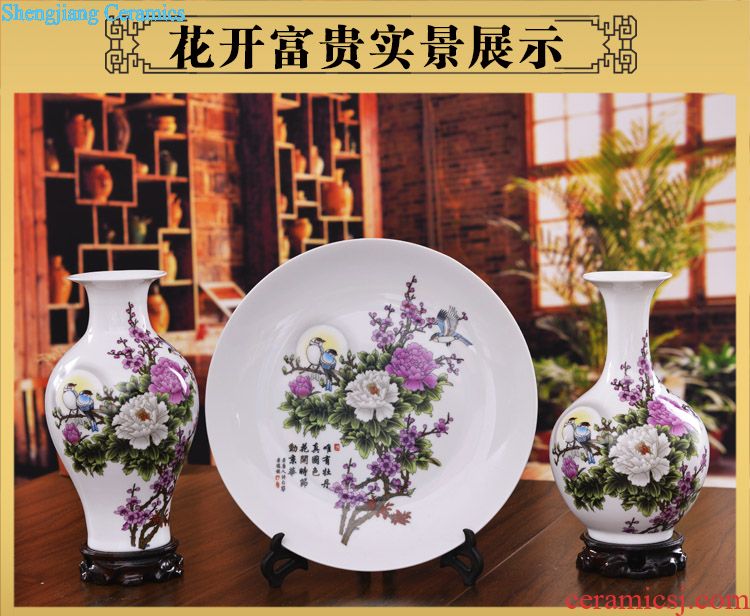 Classical jingdezhen ceramics insert blue and white vase inferior smooth glaze the modern study of home sitting room adornment furnishing articles