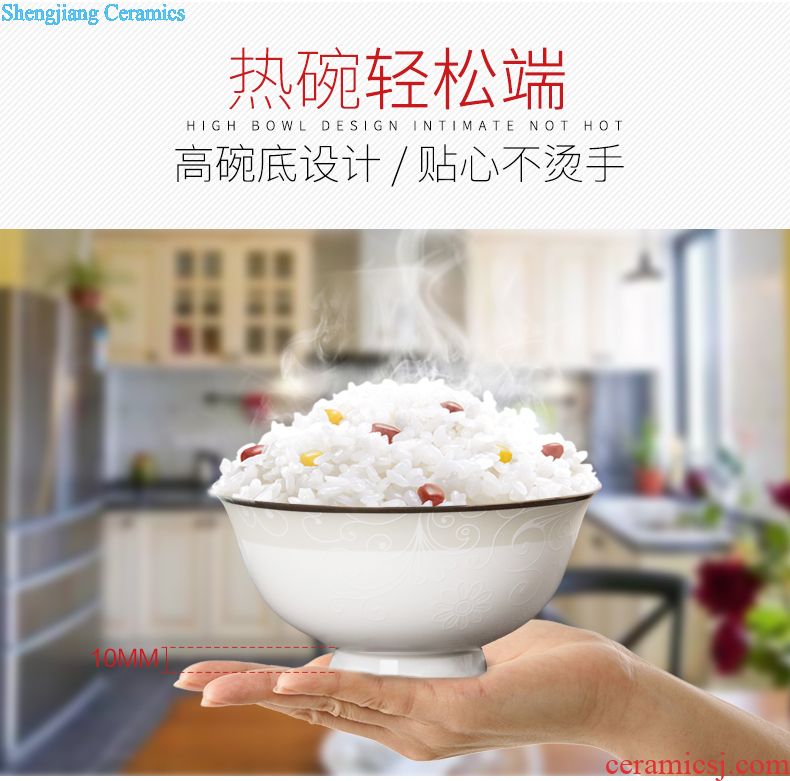 Dishes suit jingdezhen 58 head of high-grade bone China tableware creative household European dishes dishes chopsticks at home