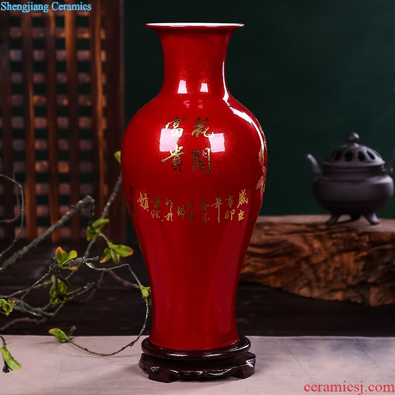 Jingdezhen ceramics Zhang Bingxiang works best wax gourd vases, contemporary and fashionable adornment furnishing articles of handicraft