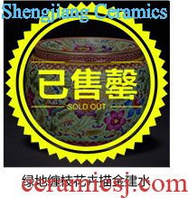 St main ceramic) jingdezhen blue and white color bucket hand-painted bound branch flowers and manual tea accessories lines)