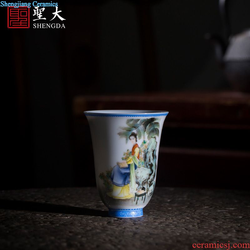 Santa boutique hand-painted color ink kung fu panda sample tea cup jingdezhen ceramics cup tea masters cup to foreigners