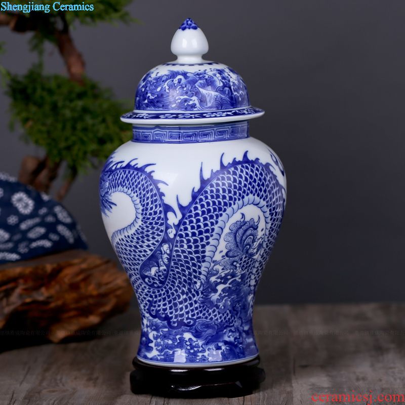 Jingdezhen ceramic vase of large Chinese style household adornment furnishing articles zen furnishing articles creative home sitting room