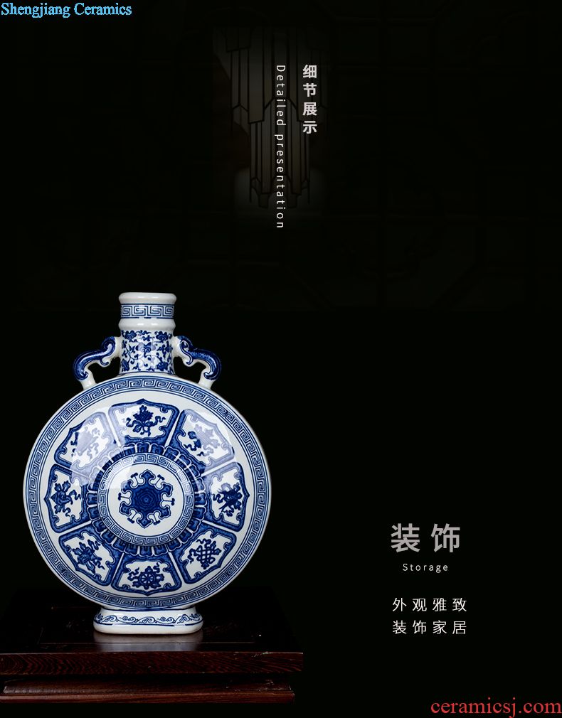 Jingdezhen ceramic antique blue and white porcelain vase new Chinese style household act the role ofing is tasted contemporary and contracted sitting room porch place