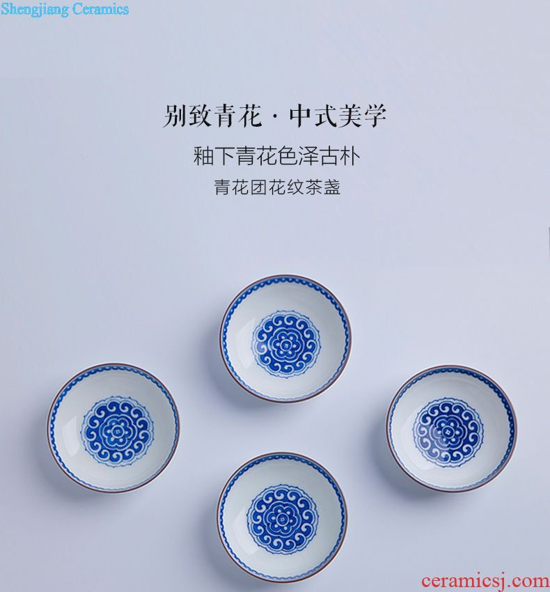 Clearance rule kung fu ceramic teapot colored enamel paint wrap lotus flower grain teapot all hand of jingdezhen tea service