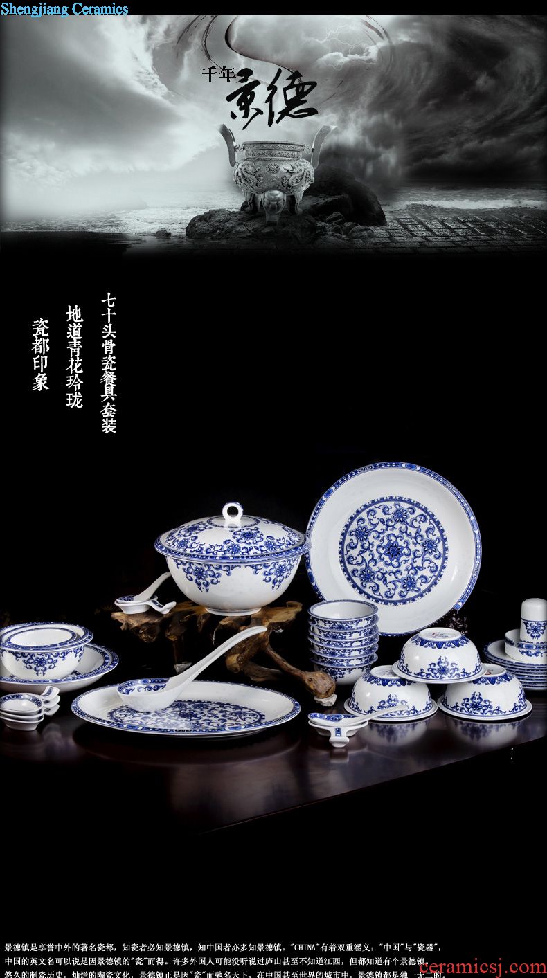 Far industry - European high-grade bone China coffee set Jingdezhen ceramic coffee cups of coffee a suit of a complete set of 15 into the head