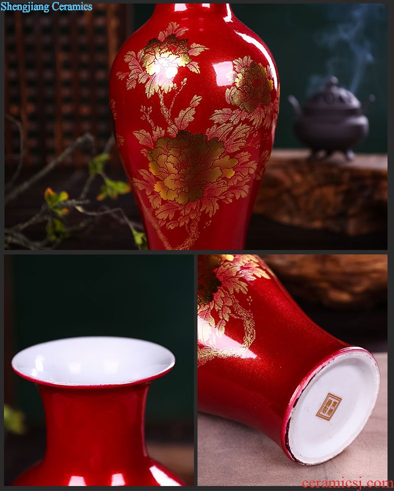 Jingdezhen ceramics Zhang Bingxiang works best wax gourd vases, contemporary and fashionable adornment furnishing articles of handicraft