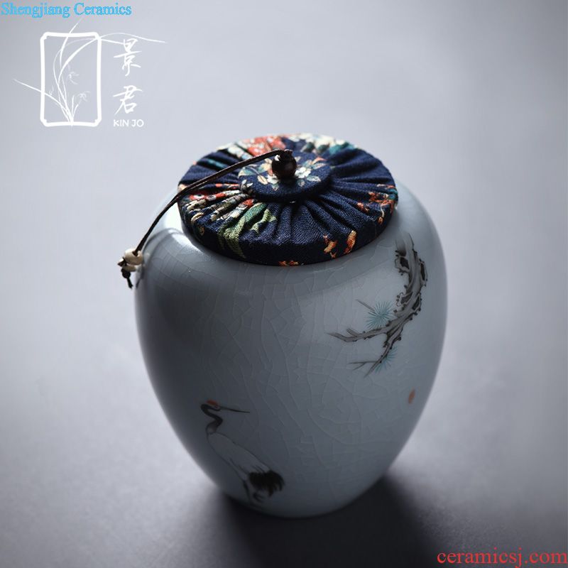 JingJun Jingdezhen porcelain Hand-painted high-grade household adornment blue and white porcelain vase