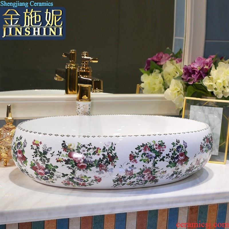 Gold cellnique Jingdezhen ceramic sanitary ware art stage basin sink basin splendid tiancheng 626