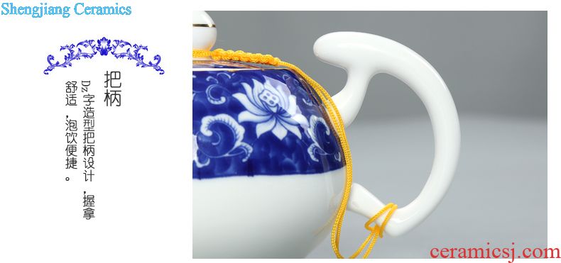 Your kiln tea set to open the slice is young brother kiln porcelain porcelain of a complete set of kunfu tea glass teapot