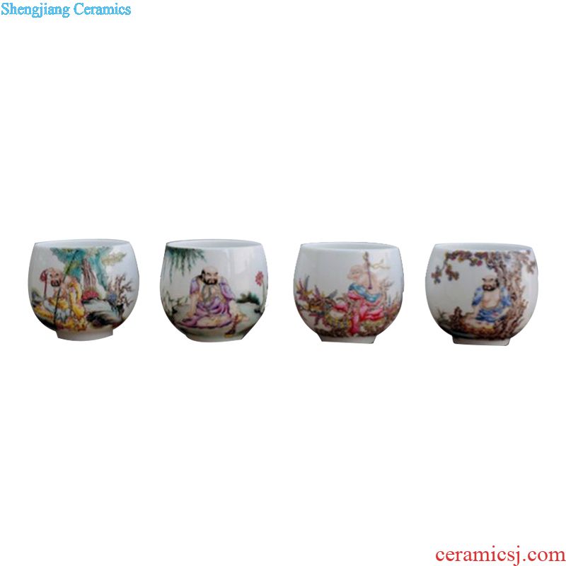 Owl jingdezhen kiln XY - CJJ119Q hand-painted ceramic tea set Blue and white landscape of fair mug