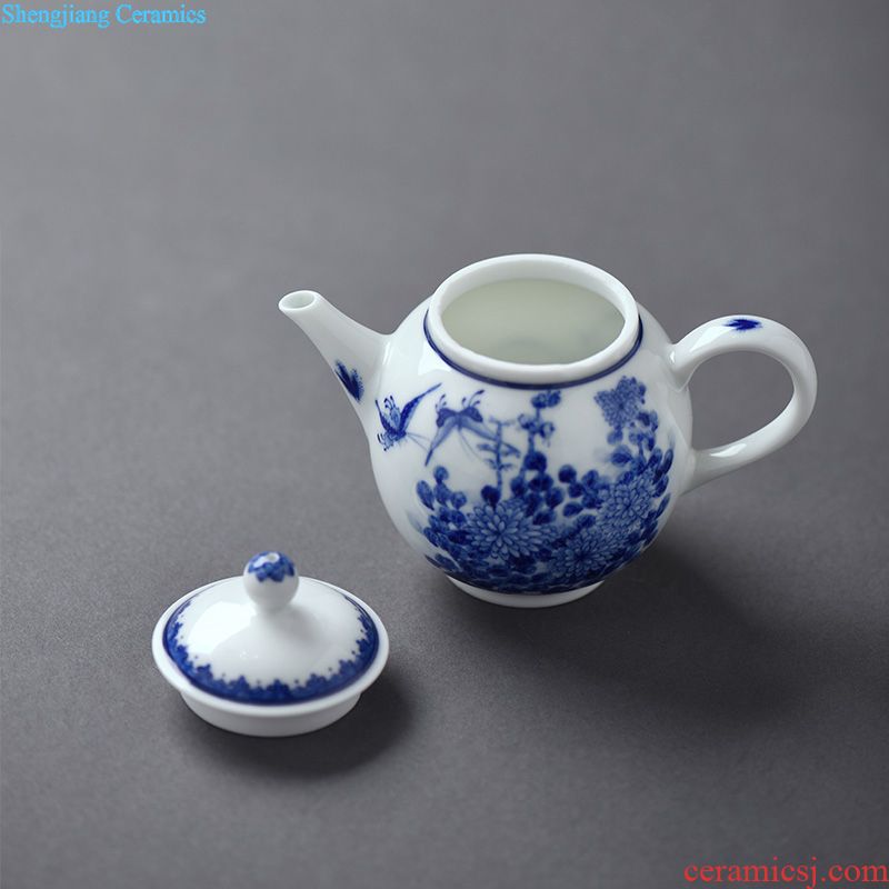 Jingdezhen hand-painted colored enamel masters cup JingJun kung fu tea cups small tea cup, single cup sample tea cup
