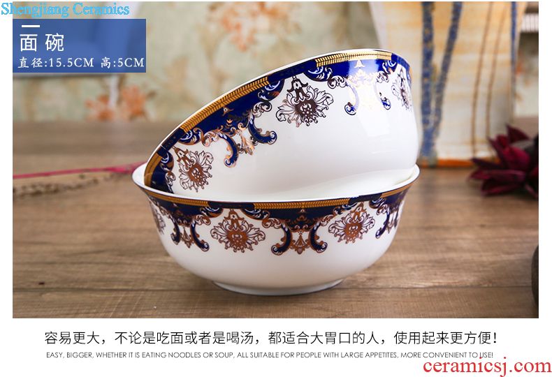 Tableware suit wedding gifts Jingdezhen ceramic tableware creative home dishes dishes business gifts home