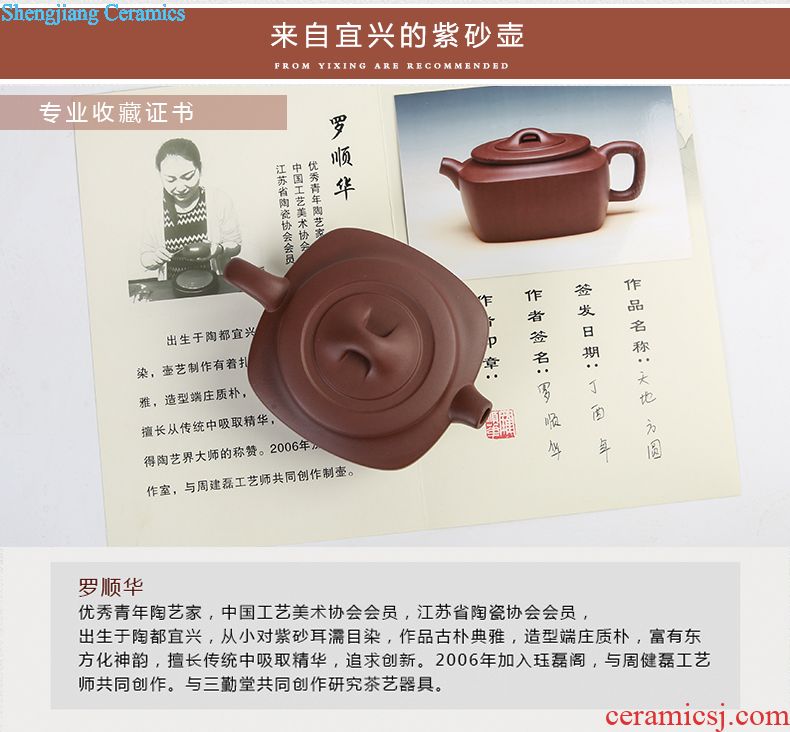 The three regular black pottery teapot metal glaze jingdezhen ceramic kung fu tea kettle boil tea tea S28020