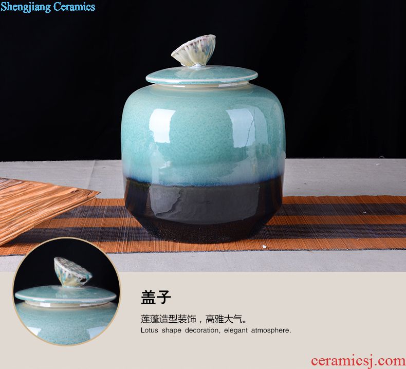 Jingdezhen archaize jar 10 jins 20 jins 30 jins 50 kg to big it household GuanPing sealing ceramic liquor