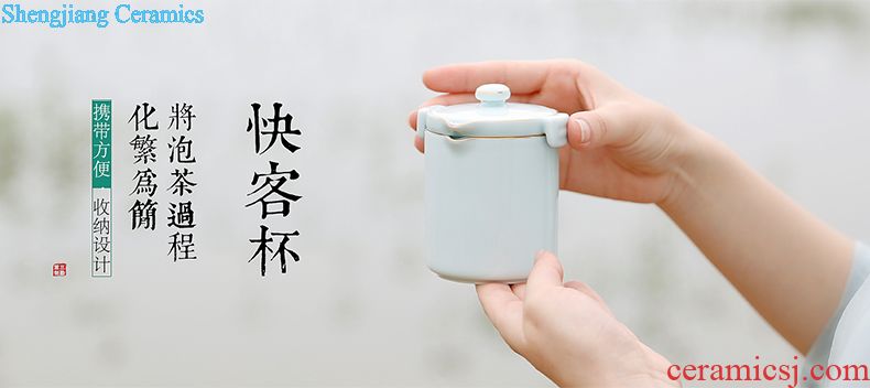 The three frequently small jingdezhen ceramic teapot kung fu tea tea S21002 manual single pot of big beauty pot