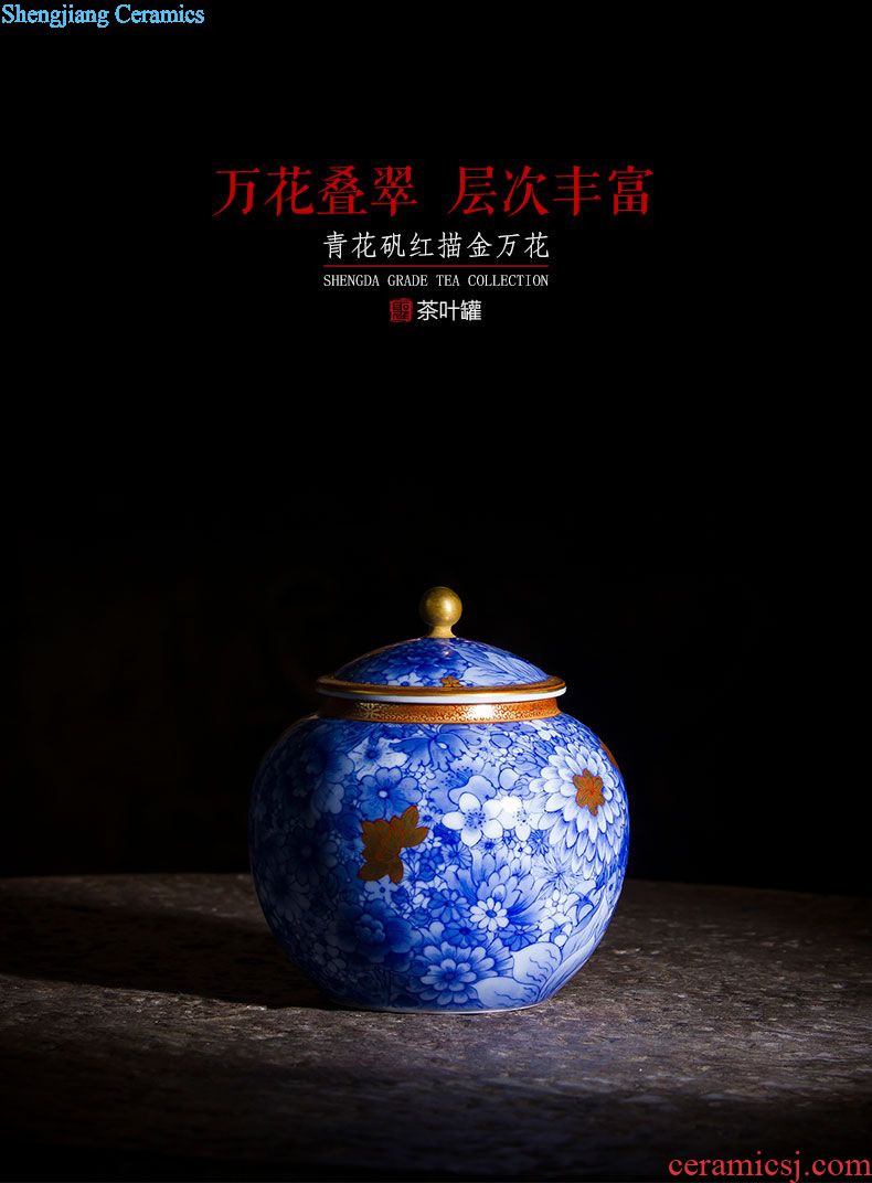 Holy big ceramic antique Ming chenghua bucket color seems as long as three years of master cup all hand jingdezhen kung fu tea cups