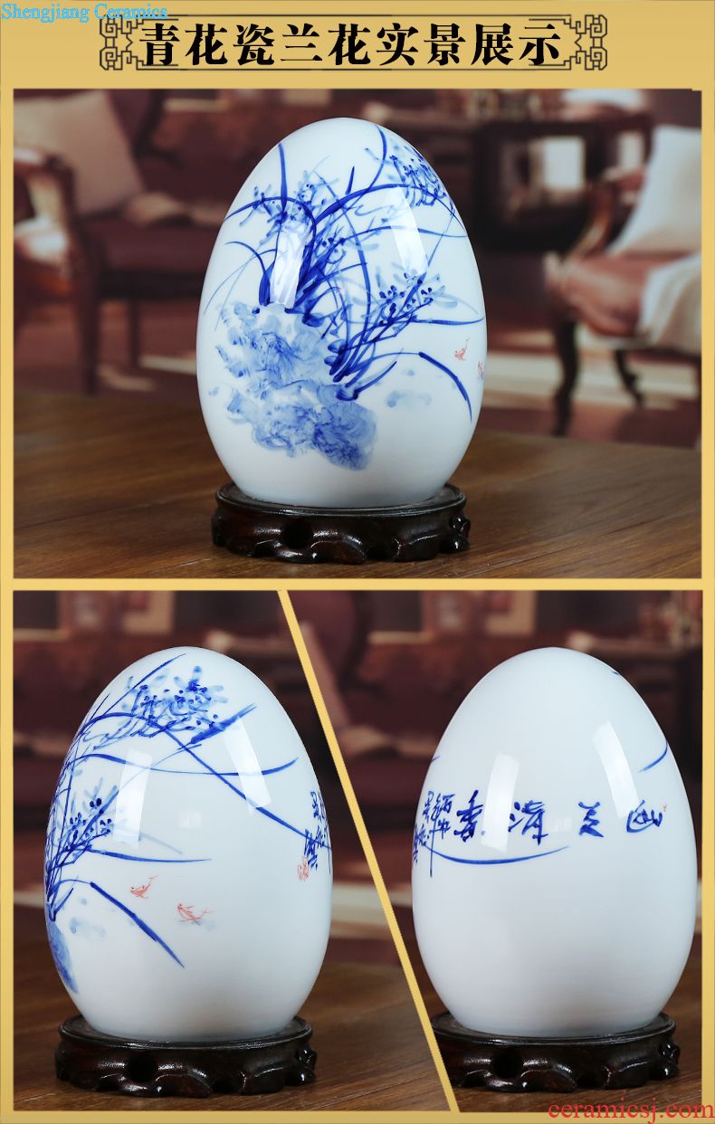 Jingdezhen ceramic vase creative variable glaze carving modern household contracted sitting room of Chinese style study classical furnishing articles