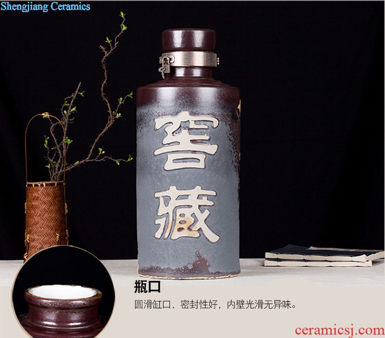 Bubble jars bubble bottle 10 jins jar with leading archaize of jingdezhen ceramic jars medicine bottle seal wine