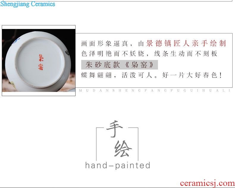 Manual thin foetus ceramic sample tea cup pastel heavy hand-painted kung fu tea cups individual cup single cup of jingdezhen tea service