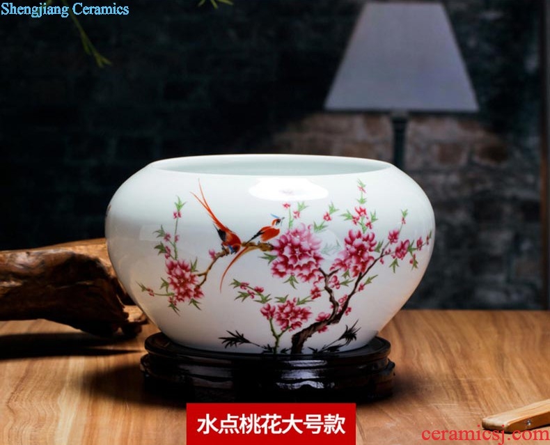 Cb123 jingdezhen ceramics floret bottle of flower arrangement sitting room of contemporary and contracted household adornment lucky bamboo furnishing articles