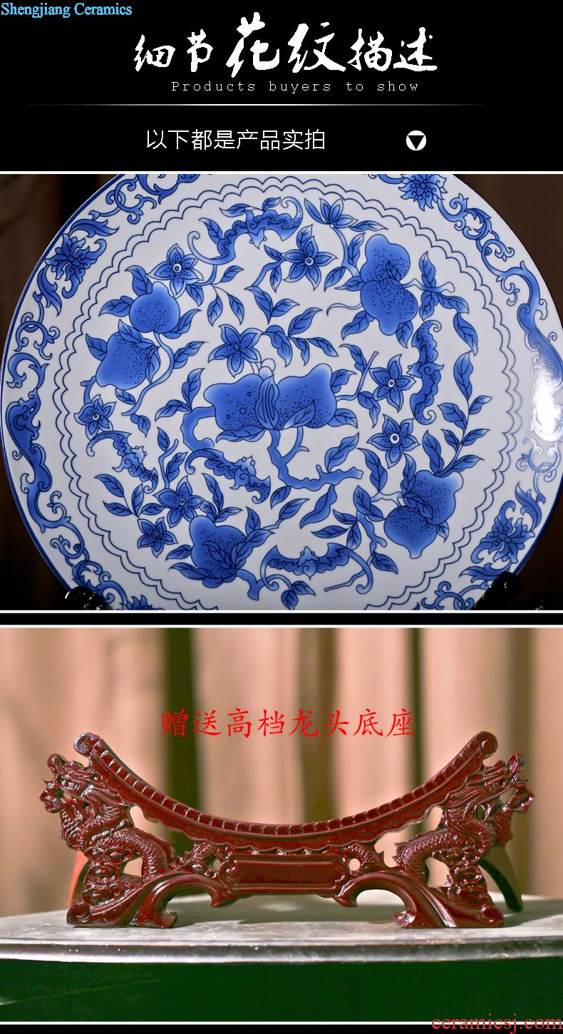 Jingdezhen ceramic plate success porcelain home sitting room fashion modern fashion crafts furniture furnishing articles