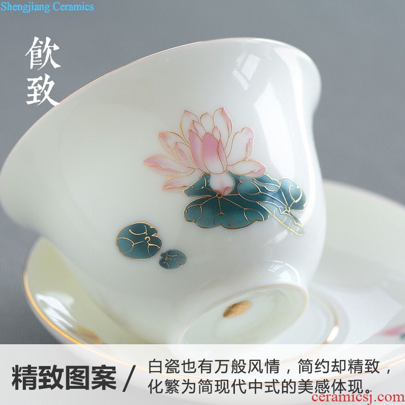 Drink to the ceramic tea canister large seal pot hand-painted archaize with cover household receives moistureproof cover tea box