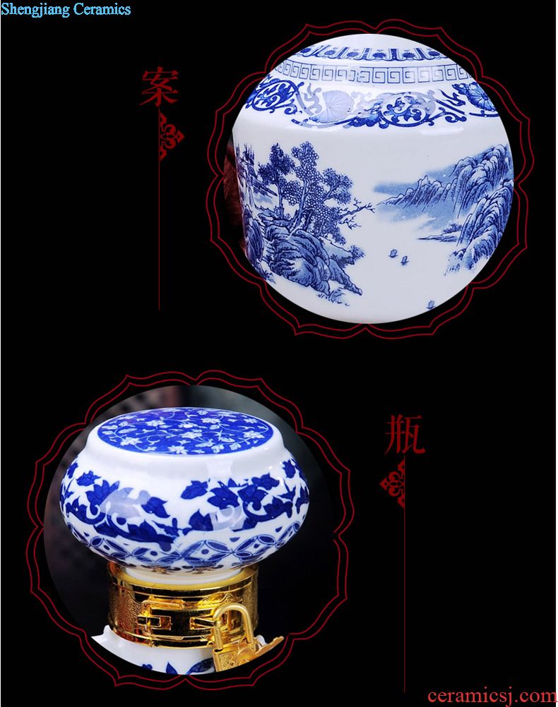 Jingdezhen ceramic wine wine package hip archaize points of Chinese style household liquor small a small handleless wine cup wine