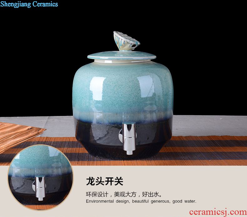 Jingdezhen archaize jar 10 jins 20 jins 30 jins 50 kg to big it household GuanPing sealing ceramic liquor