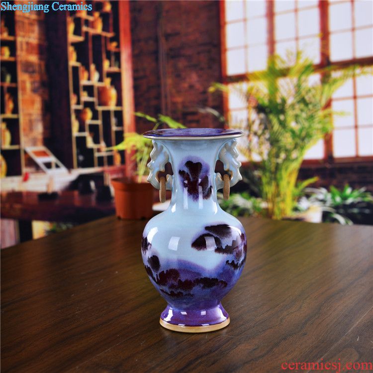 Jingdezhen blue and white storage tank caddy contemporary household ceramics sitting room adornment is contracted furnishing articles of handicraft