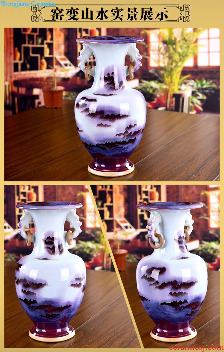 Archaize of jingdezhen ceramics kiln porcelain cracked ice sitting room place vases, modern household act the role ofing is tasted process gifts