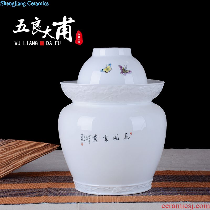 Jingdezhen ceramic temperature wine pot of wine suits very hot hot warm hip home wine and rice wine liquor cup half a catty