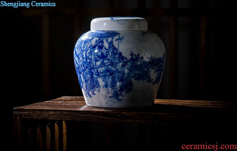 Holy big ceramic tea pot hand-painted porcelain heavy industry "yuan water official figure" wake POTS accessories of jingdezhen tea service
