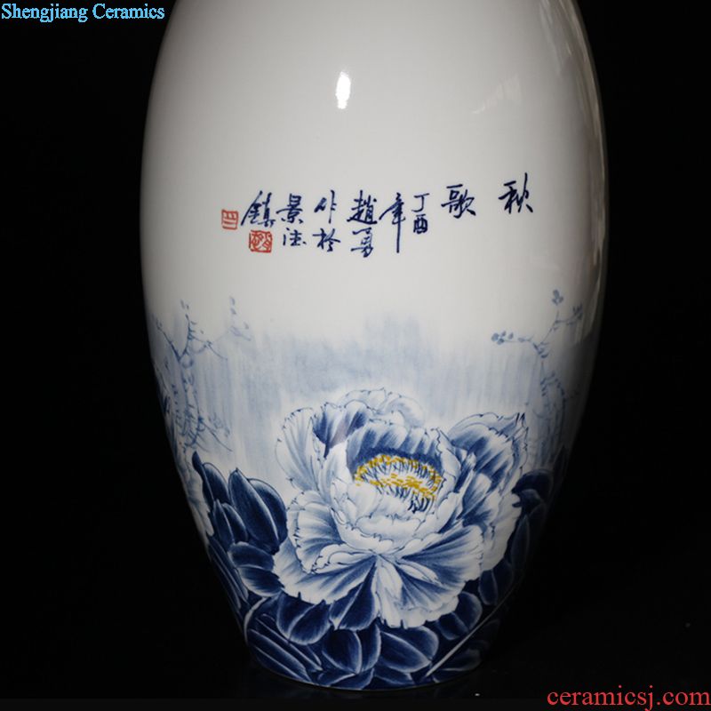 Jingdezhen curve contracted bamboo vase at peace porcelain vases furnishings decoration vase that occupy the home fashion vase