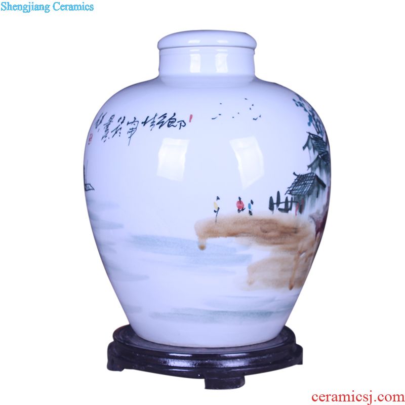 Medicine bottle bubble bottle with tap jingdezhen ceramic jars 10 jins 20 jins 30 kg bottle it sealed cans