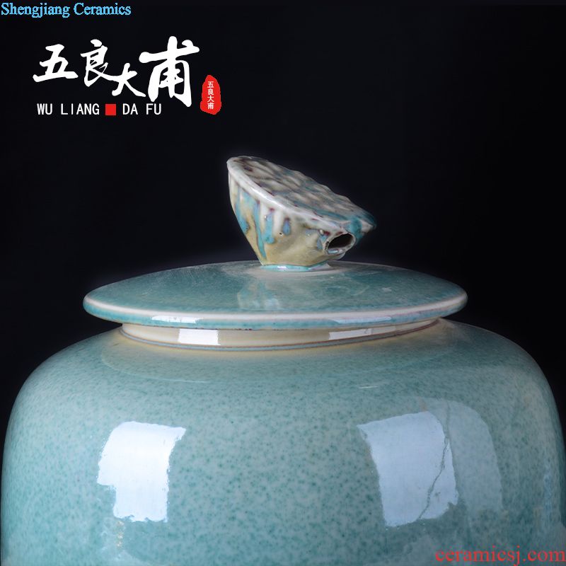 Jingdezhen archaize jar 10 jins 20 jins 30 jins 50 kg to big it household GuanPing sealing ceramic liquor