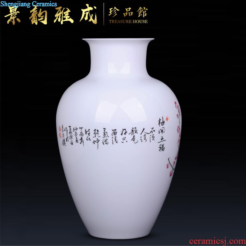 Mesa of jingdezhen blue and white porcelain ceramic flower vases furnishing articles home sitting room adornment retro flower implement process