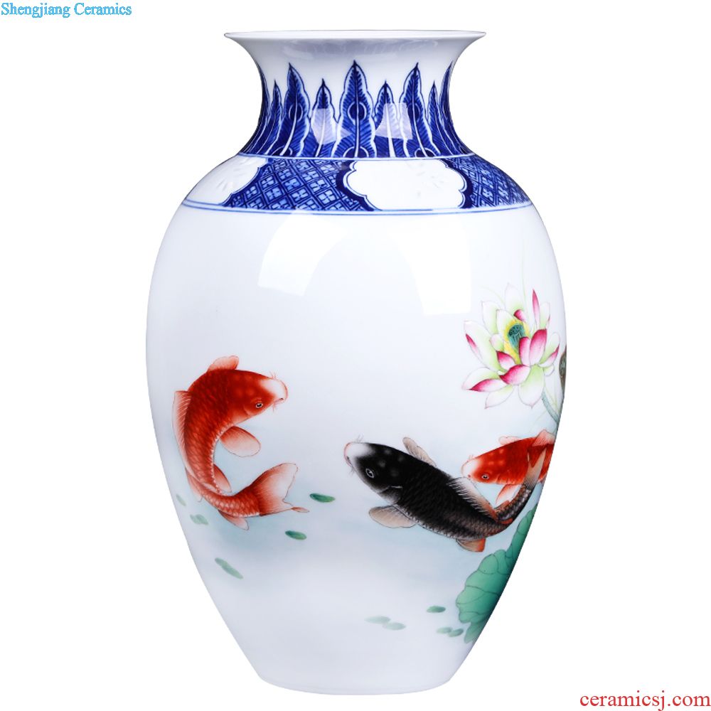 Jingdezhen ceramics furnishing articles imitation qing qianlong fuels the dragon celestial vases, sitting room of Chinese style household decorations