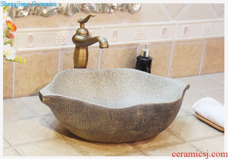 JingYuXuan jingdezhen ceramic lavatory sink basin basin art stage basin pine crane live